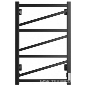 Полотенцесушитель электрический 80х50 см, скрытый монтаж, цв. черный матовый KL Двин Z plaza neo 4657771772672