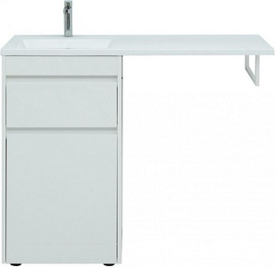 Тумба напольная ""- 48 см, цвет белый, 1 выдвижн. ящик, БЕЗ раковины "Даллас 110  (арт.235497/235498) " ZZ Aquanet Токио 239289