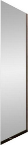 Боковая панель 800x1950 мм профиль черный, стекло прозрачное, покрытием Easy Clean ZZ Veconi KP KP03B-80-01-C5