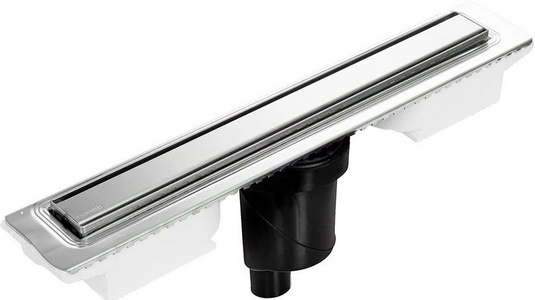 Душевой трап Berges B1 Keramik 091019, 80 см, выпуск: вертикальный, нержавеющая сталь, решетка хром, ZZ Berges Универсал 091019