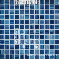 Мозаика JSM-CH1025 лазурная полосатая XX |30x30