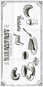 Декор Azori Вог Декор VOGUE Breakfast 1 40,5х20,1 583012011