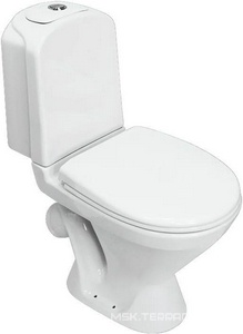 Унитаз-компакт, с крышкой-сидением термопласт, микролифт , косой выход, крепеж в комплекте, белый Sanita Luxe Classic luxe WC.CC/Classic/2-TM/WHT.G/S1 (CSCSLCC01060611)