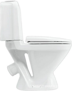 Унитаз-компакт, с крышкой-сидением термопласт, микролифт , косой выход, крепеж в комплекте, белый Sanita Luxe Classic luxe WC.CC/Classic/2-TM/WHT.G/S1 (CSCSLCC01060611)