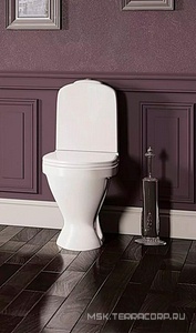 Унитаз-компакт, с крышкой-сидением термопласт, микролифт , косой выход, крепеж в комплекте, белый Sanita Luxe Classic luxe WC.CC/Classic/2-TM/WHT.G/S1 (CSCSLCC01060611)