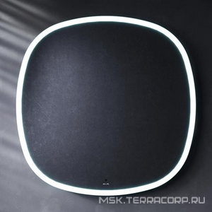 Зеркало Func с контурной LED-подсветкой, ИК- сенсором, квадратное с окрыглыми краями,80 см AMPM FUNC M8FMOX0801WGS