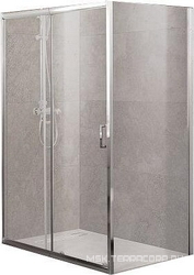 Душевой уголок 1200х800хh1900мм, прямоуг, правый/левый, (стекло матовое 5мм, фурнит.цв.хром), Unique ZZ