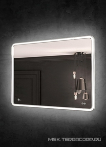 Зеркало квадратное 1200х800 мм с подсветкой и с подогревом, VENECIA (Venezia Lux) ZZ KVV Venecia VNL12080