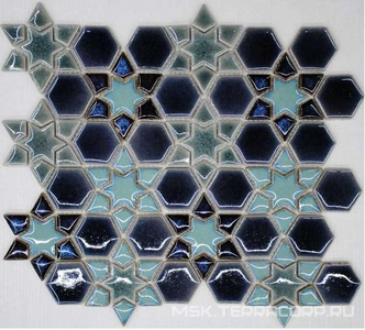 Мозаика Мозаика на сетке K10-128 |25.5x30 Спектр-М Микс K10-128