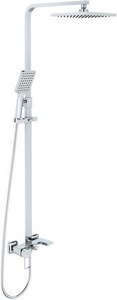 Душевая стойка  (смеситель c ручным и верхним душем, излив), цв. хром ZZ Iddis Bild BILSB11Fi06