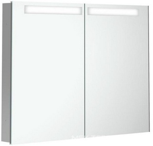 Зеркальный шкаф встраиваемый1001х747х107мм, (подсветка, сенсорный выключатель,4 стеклянные полки, розетка),  ZZ Villeroy & Boch MY VIEW IN A435 10 00