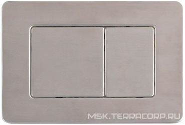 Клавиша двойного смыва 650-NB NIKEL BRUSH для инсталляции, нерж.сталь , ц. никель, ZZ