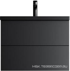 Тумба подвесная под раковину 75 AM.PM Gem M90FHX07522BM 2 ящика черная ZZ