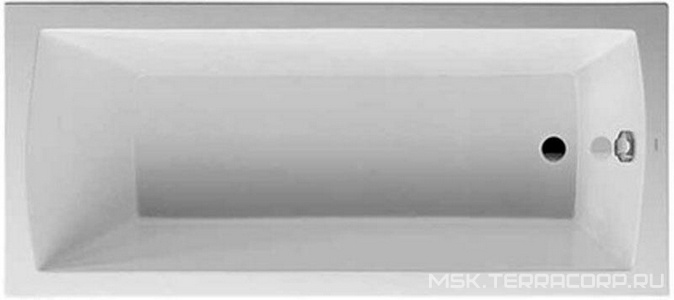 Ванна 1700х700хh460мм, прямоугольная, выпуск в зоне ног, (без ножек арт.790100 и сифона), акрил 5мм,  ZZ Duravit Daro 700141 00 0 00 0000