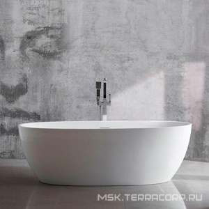 Ванна 1860х885хh605мм, отдельностоящая, интегрир.слив перелив, д/к цв.хром в компл.,(акрил цв.белый), Vincea ZZ Vincea Ванны VBT-405-1860