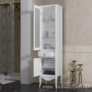 Пенал  напольный 452x360x1755 мм, левый, цв. белый матовый ZZ Opadiris Лоренцо Z0000008217