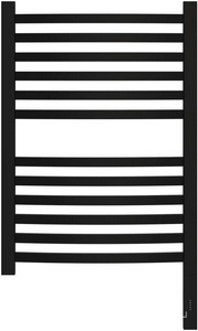 Полотенцесушитель электрический " 3.0" 600x400 мм, с  подключ. универсальное 3/4, в компл.МЭМ правый, скрытое подкл в компл., цв. черный мат, ZZ Сунержа Аркус 31-5705-6040