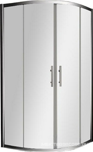 Душевое ограждение Veconi -07 полукруглое Арт.07-90PL-01-19C3, профиль хром, стекло прозрачное / 6мм ZZ Veconi RV RV07-90PL-01-19C3