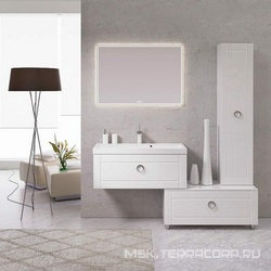 Зеркало 700х1000х30 мм со светодиодной подсветкой, сенсорным выключателем и регулятором освещенности ZZ Aqwella Универсал UM0210