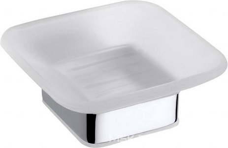 Мыльница настольная, (цв. хром / матовое стекло),  ZZ Bemeta Via 135008022