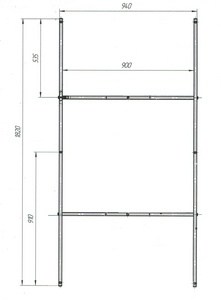 Рама разборная 190х90 см для ванны KORSIKA, ZZ 1Marka Korsika 03кор1910