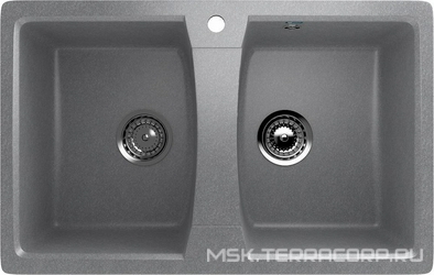 Мойка кухонная Ulgran U-402-342 графитовая| 49x77x19