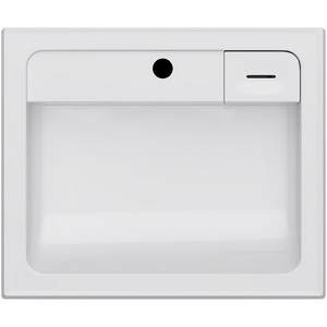 Раковина для стиральной машины AMPM  M85AWCC0602WG, 60х50х13 см, декор накладка на слив-перелив справа, кронштейн в комплекте, ZZ AMPM X-Joy M85AWCC0602WG