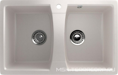 Мойка кухонная Ulgran U-402-331 белая| 49x77x19