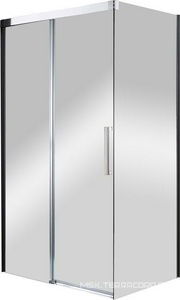 Душевой уголок 1200х800хh1950мм, прямоугольный, правый/левый, вход 550мм, (стекло прозр. 8мм, фурнит. цв.хром),  ZZ Cezares Premier Soft PREMIER-SOFT-W-AH-1-120/80-C-Cr-IV