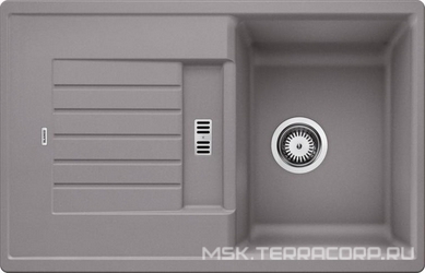 Мойка кухонная Blanco Zia 45 S аллюметаллик| 50x78x19