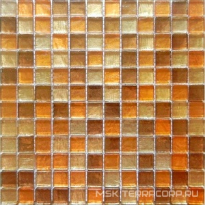 Мозаика Спектр-М Микс стекло Мозаика из стекла на сетке S10-007 ZZ |30x30