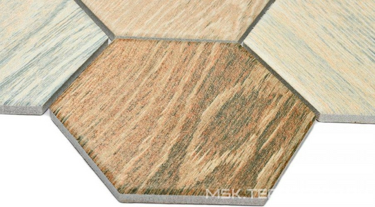 Мозаика Bonaparte Мозаика керамогранитная Wood comb (95x110x6) ZZ 29,5x25,6