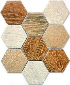 Мозаика Bonaparte Мозаика керамогранитная Wood comb (95x110x6) ZZ 29,5x25,6