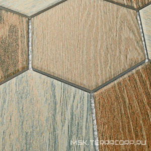 Мозаика Bonaparte Мозаика керамогранитная Wood comb (95x110x6) ZZ 29,5x25,6