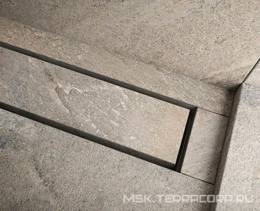 Дренажный канал,прямой 800мм,(лоток 748мм),для натур.камня,основа для приклеив.камня в компл,(БЕЗ опор арт.66000х и сиф.арт.650000/1/2/3/4)TecelinusZZ Tece TECElinus 650800