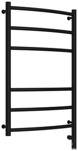 Полотенцесушитель электрический " 3.0" 800х500 мм, блок управления справа, (скрытое подключение в компл), подкл. вертикаль., цв. черный мат. ZZ Сунержа Галант 31-5801-8050