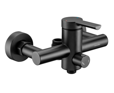 Смеситель для душа с верхним подключением (цв.черный),  ZZ Swedbe Diana 1025B