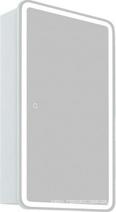 Зеркальный шкаф 600x800x150 мм,с 1 распашной дверцей, с 2 стекл. полками, со встроенной подсветкой и и сенс. выключателем, 12W,220-240V BelBagno ZZ BelBagno Универсал SPC-MAR-600/800-1A-LED-TCH