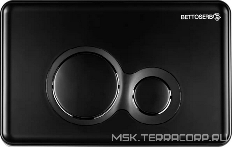 Копмлект для установки подвесного унитаза: застенный модуль, крепёж, панель 2-го смыва цв.,черный матовый,  , Sava Fix Slim ZZ Bettoserb Morava SET40006459