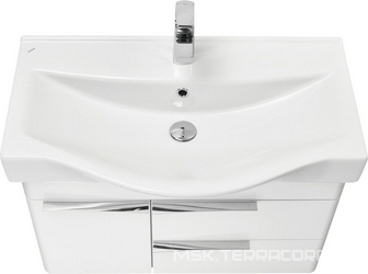 Тумба подвесная 80 см, без раковины "", цв.белый Aquaton Беверли 1A235501BV010