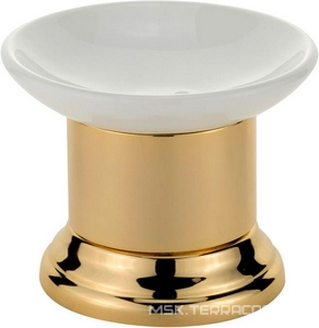 Мыльница настольная, (цв.золото /керамика),  ZZ Migliore Mirella 17309