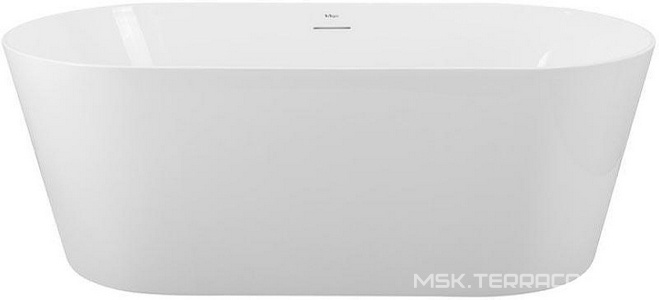 Ванна 1705x800x615мм, акрил, отдельностоящая,со сливом-переливом цв.хром в комплекте, BelBagno ZZ BelBagno Универсал BB416-1700-800