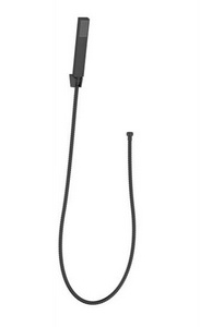 Душевой комплект: лейка, шланг 150см, кронштейн, (цв.черный матовый),  ZZ BelBagno Luce LUC-DFS-NERO