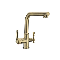 Смеситель Zorg Clean Water ZR 313 YF-33 BR для кухонной мойки| 12x30x23