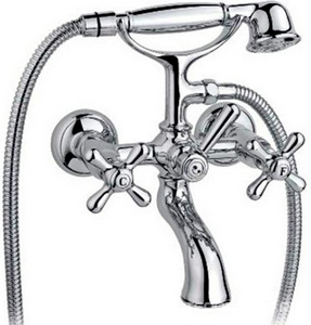 Смеситель для ванны, с душевым гарнитуром, (цв.хром),  ZZ Nicolazzi Nuova Brenta 2501 CR