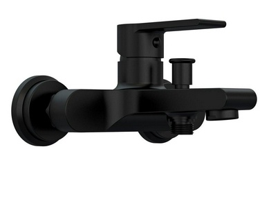 Смеситель для ванны/душа, без аксессуаров, цв.черный матовый Cersanit Brasko 63108