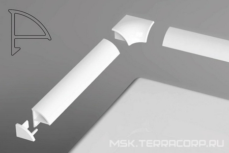 Универсальная декоративная планка 6/2000 белая Ravak Декоративные планки XB442000001