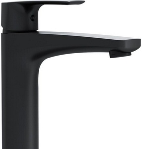 Cмеситель  для умывальника высокий, черный AMPM Gem F90A92022