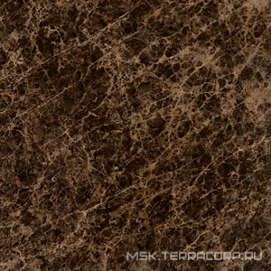 Керамогранит для пола и стены Ariostea Ultra Marmi Dark Emperador Lucidato (Shiny) 6 mm 75x75 ARAA100U013A2