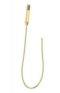 Душевой комплект: лейка, шланг 150см, кронштейн, (цв.золото),  ZZ BelBagno Luce LUC-DFS-ORO
